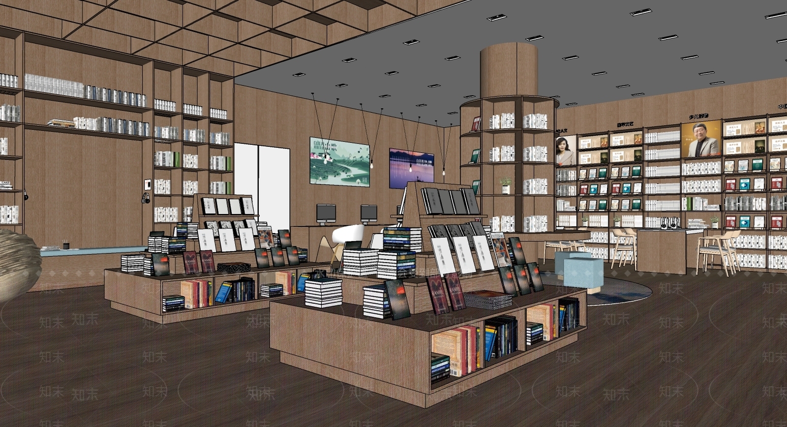 现代书店SU模型下载【ID:692961457】
