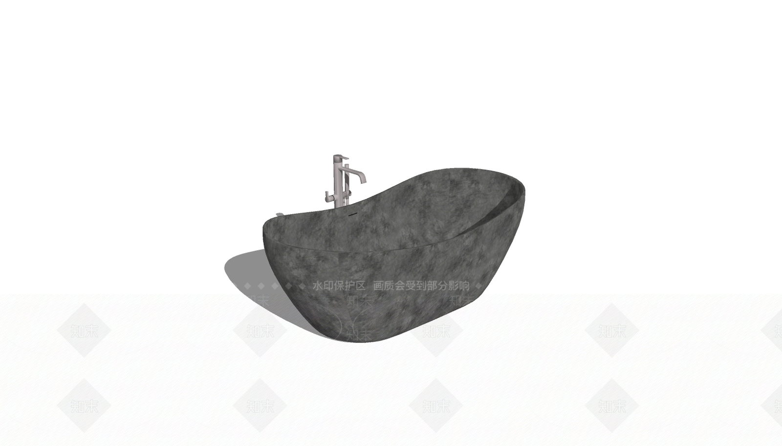 现代浴缸SU模型下载【ID:792961267】