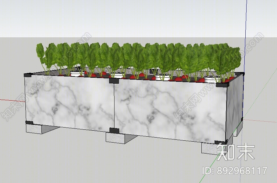 现代花坛SU模型下载【ID:892968117】