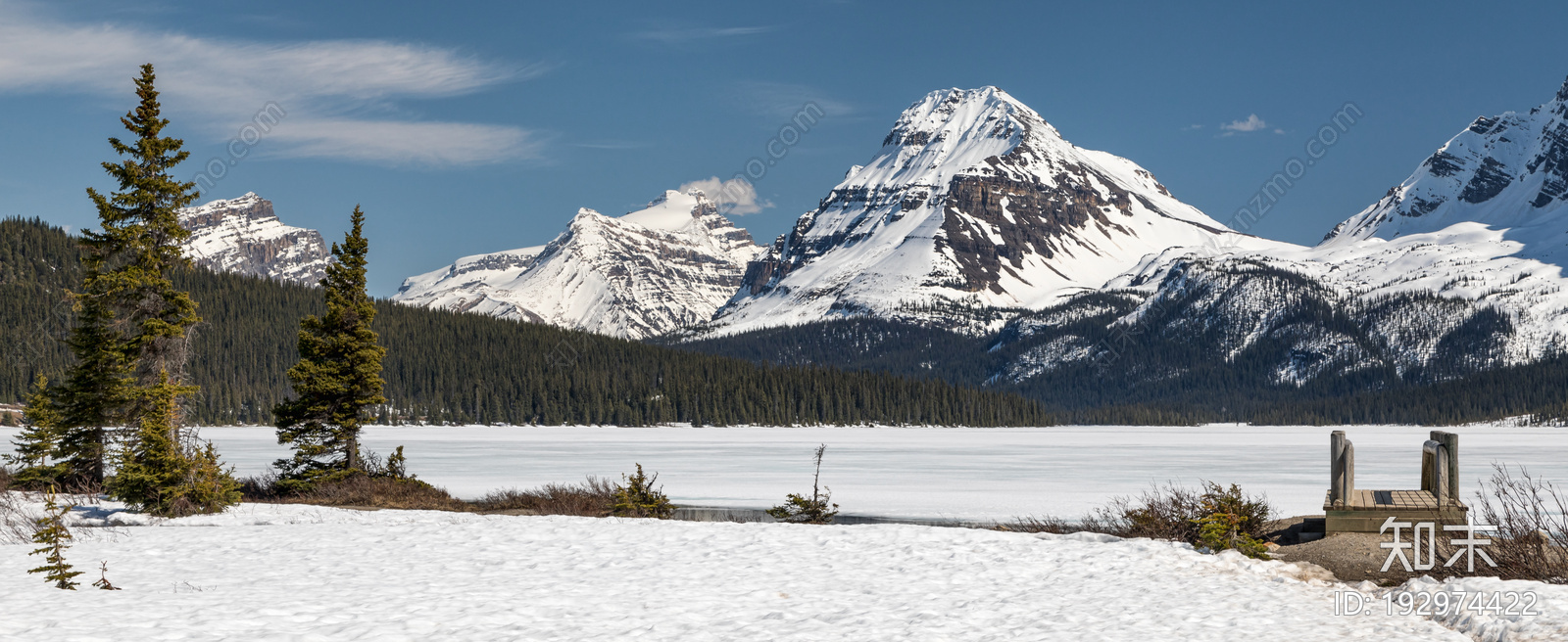 雪山藍天外景圖貼圖下載