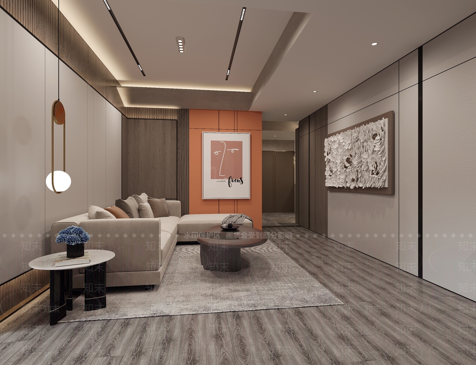 现代地下室家居影音室3D模型下载【ID:792979844】
