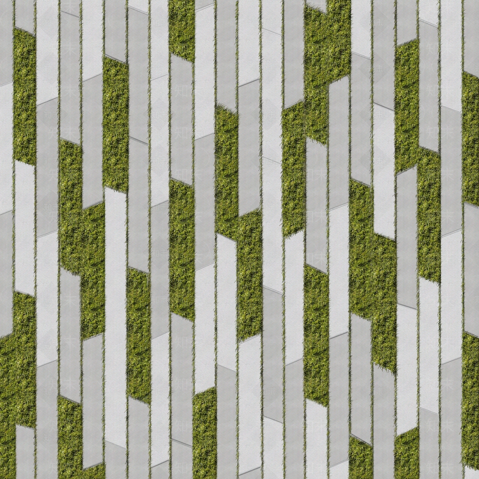 屋顶绿化广场铺装贴图下载【ID:292983769】