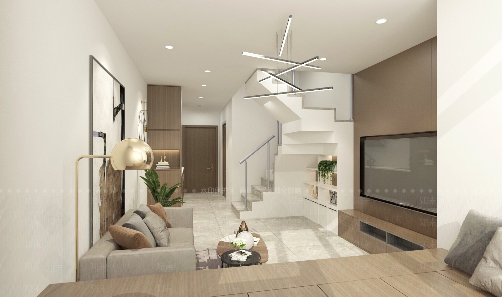 现代单身公寓3D模型下载【ID:992995748】