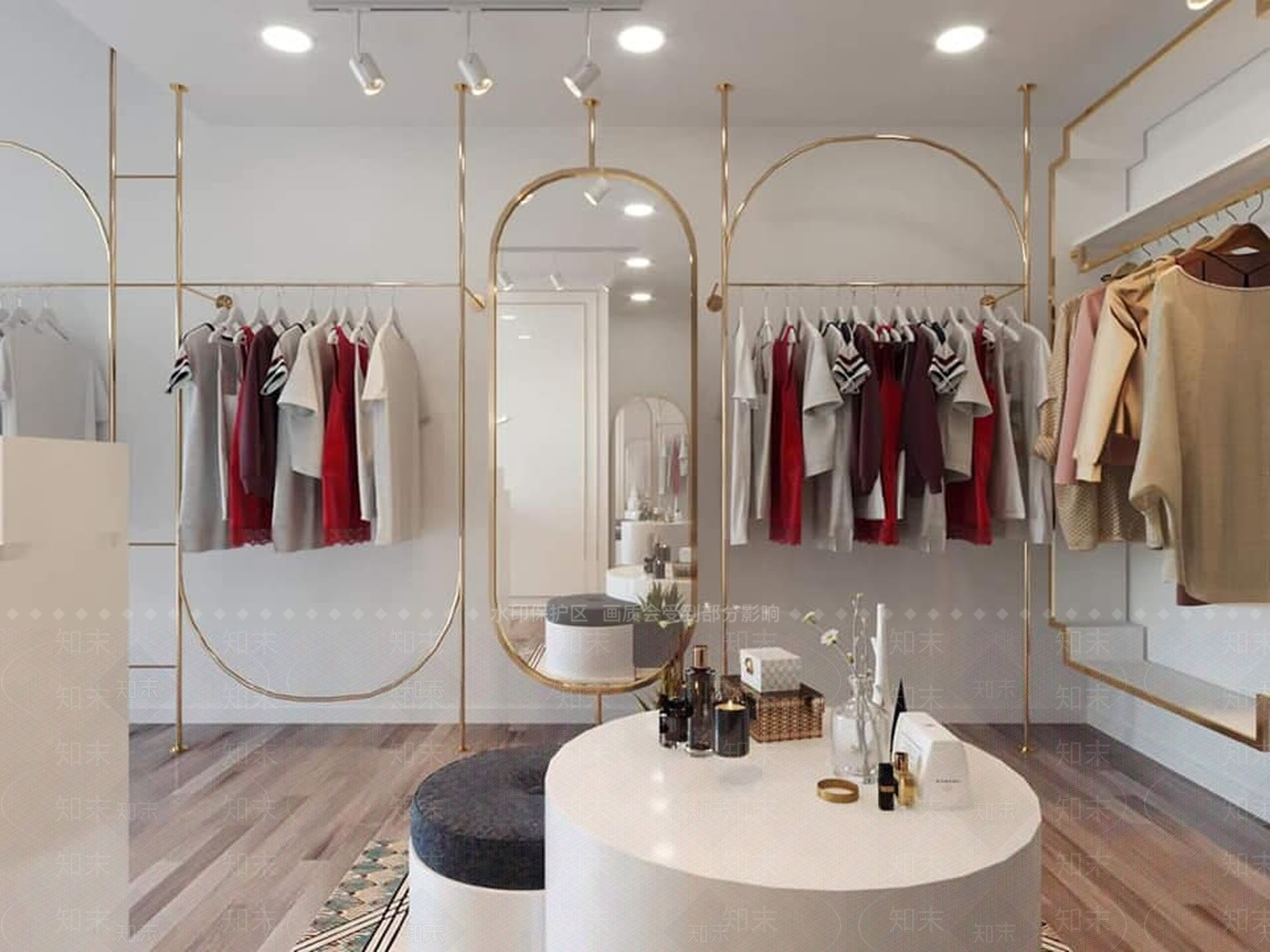 现代服装鞋店3D模型下载【ID:392999275】