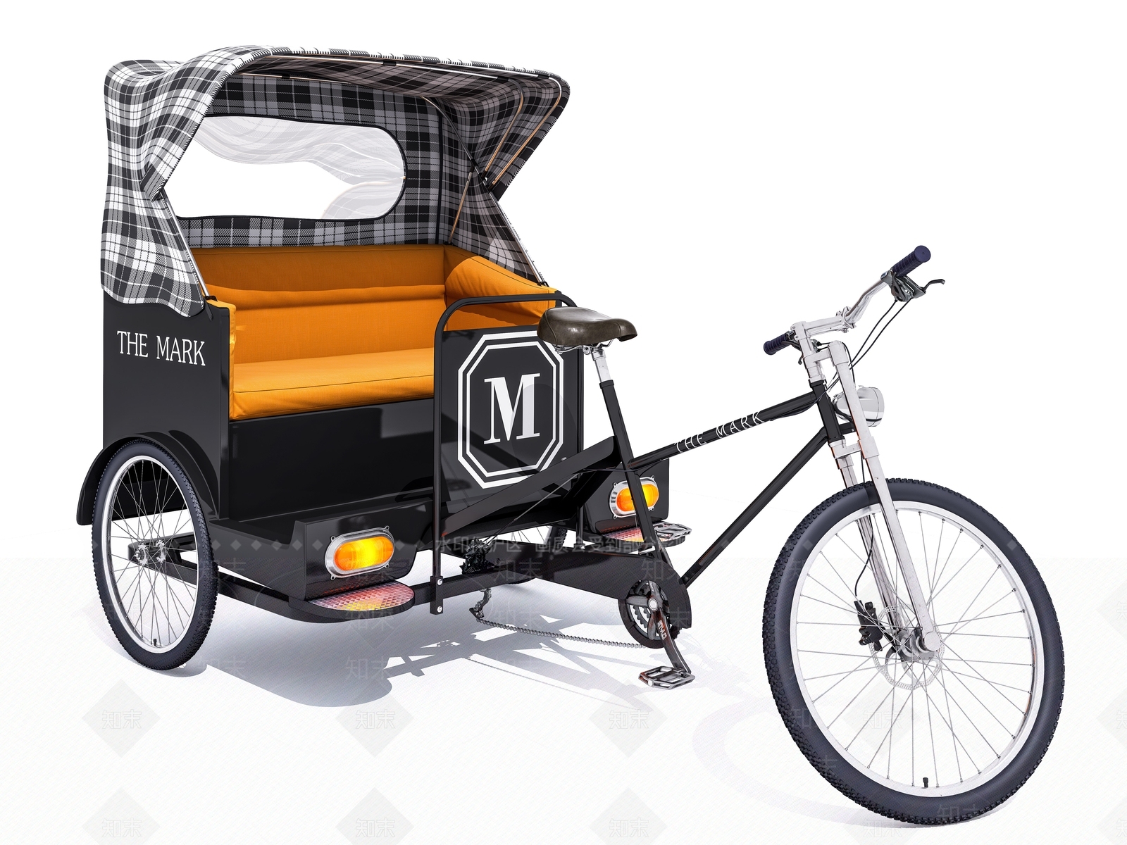 现代三轮车3D模型下载【ID:893000864】