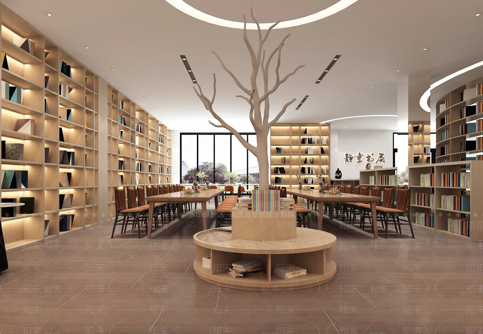 现代书店3D模型下载【ID:793067921】