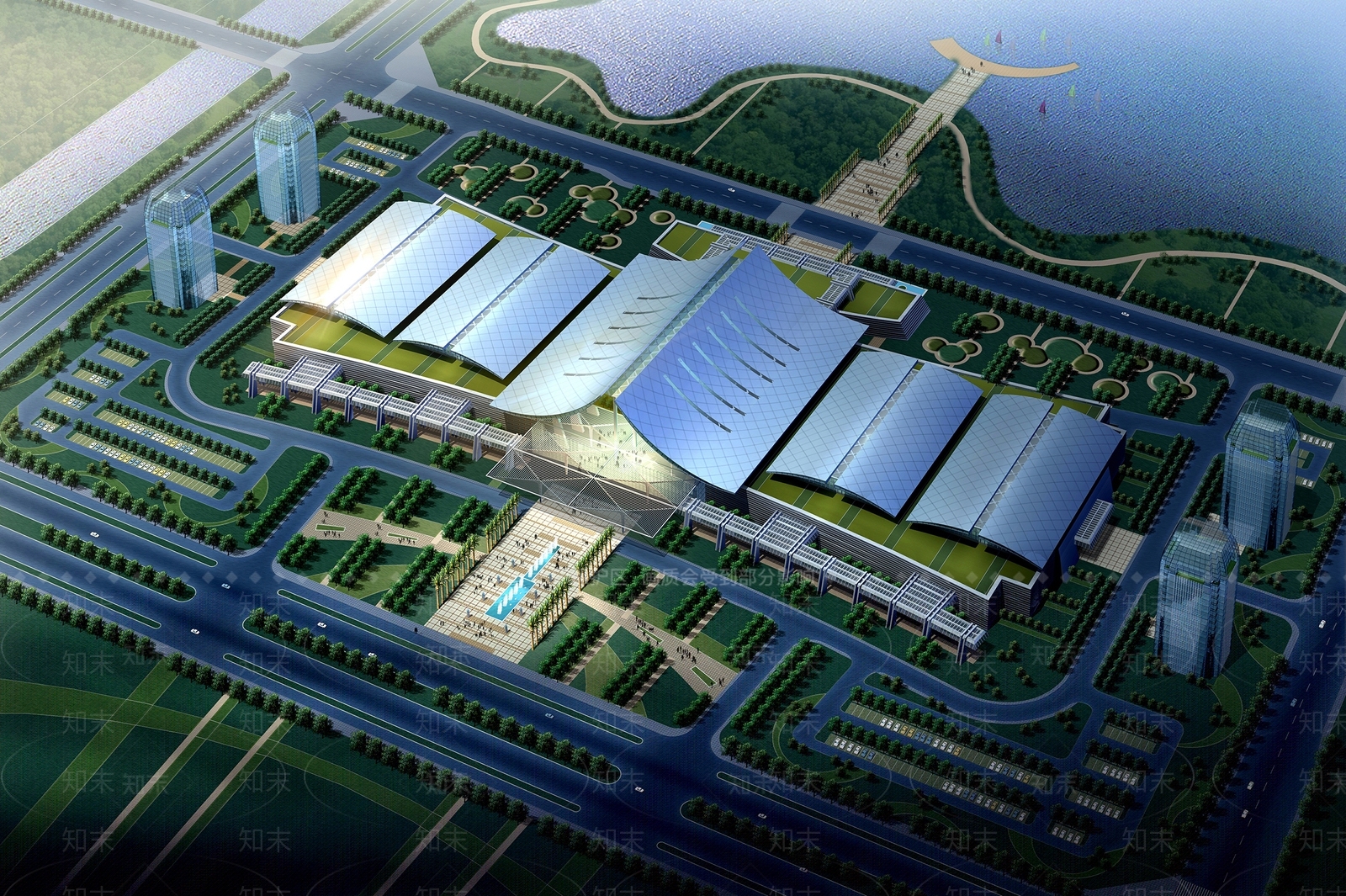 现代文化场馆SU模型下载【ID:593102122】