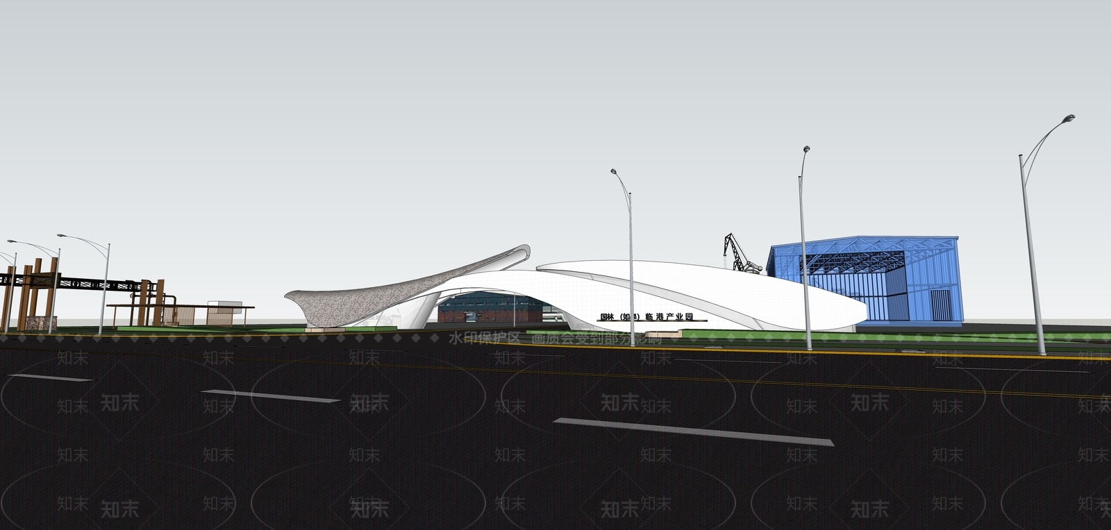 现代公建SU模型下载【ID:393106446】