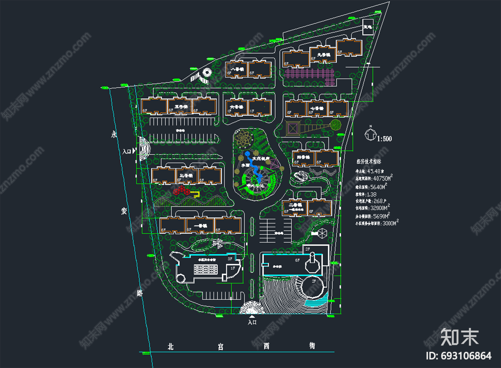 小区规划施工图下载【ID:693106864】