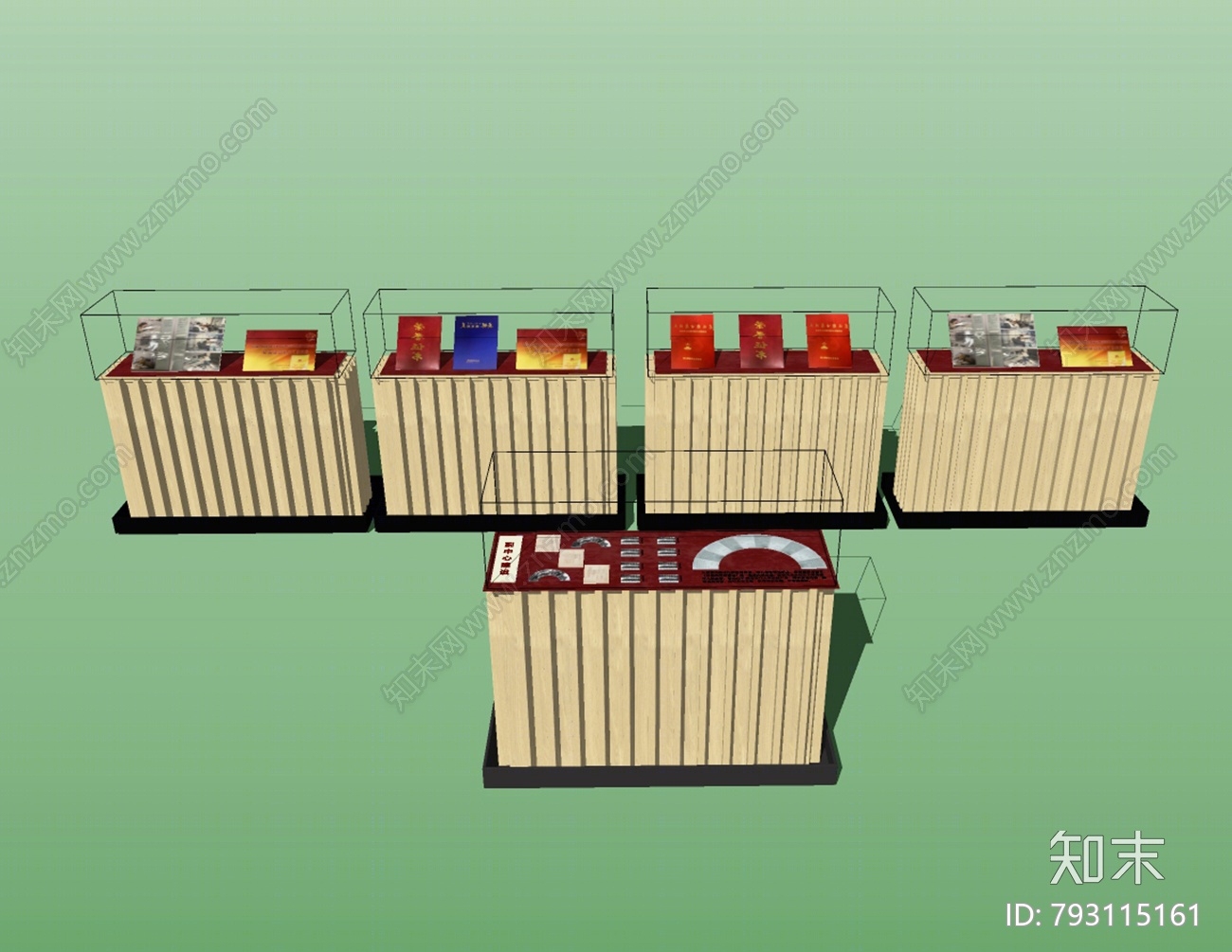 现代展示柜SU模型下载【ID:793115161】