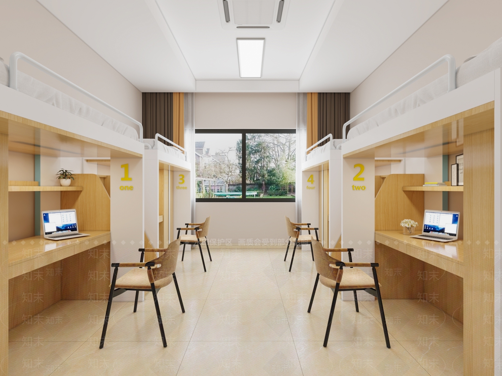 现代宿舍3D模型下载【ID:493152845】