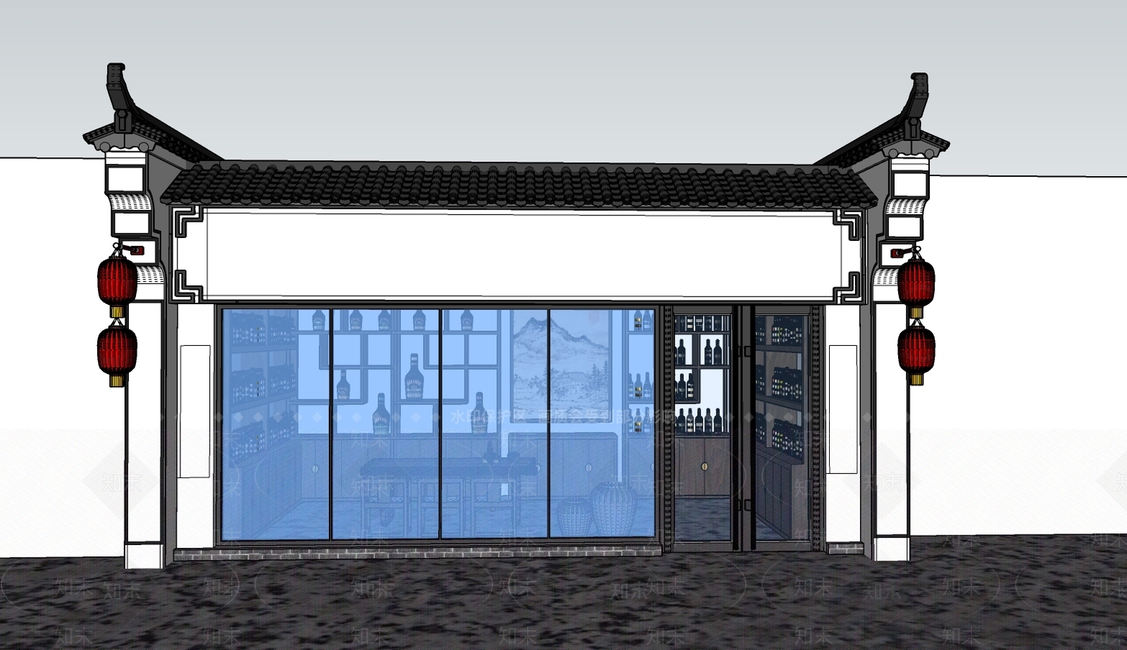 新中式SU模型下载【ID:893189312】