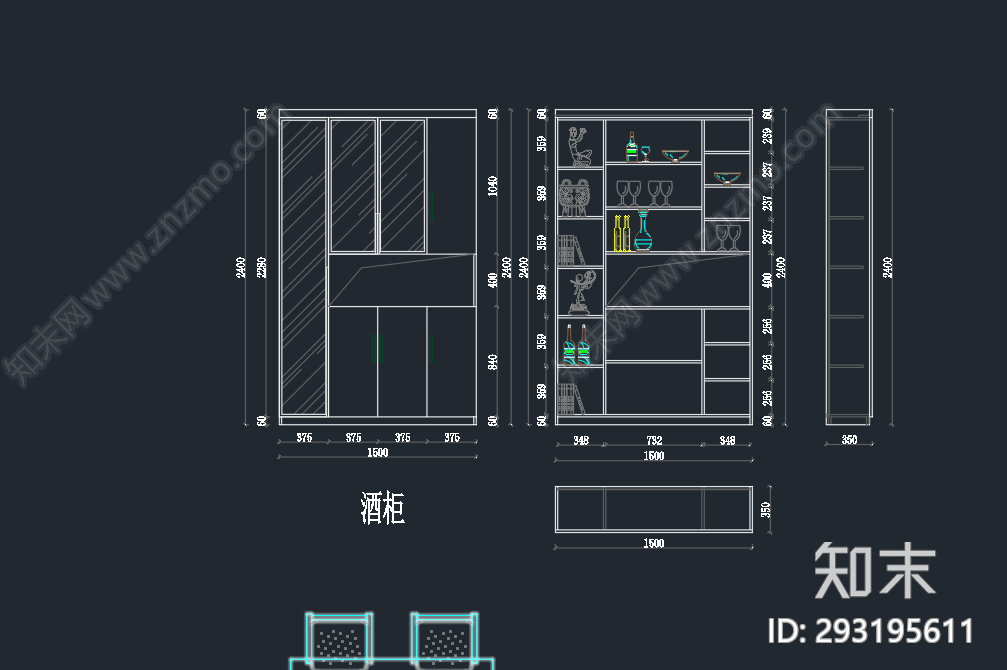 衣柜施工图下载【ID:293195611】