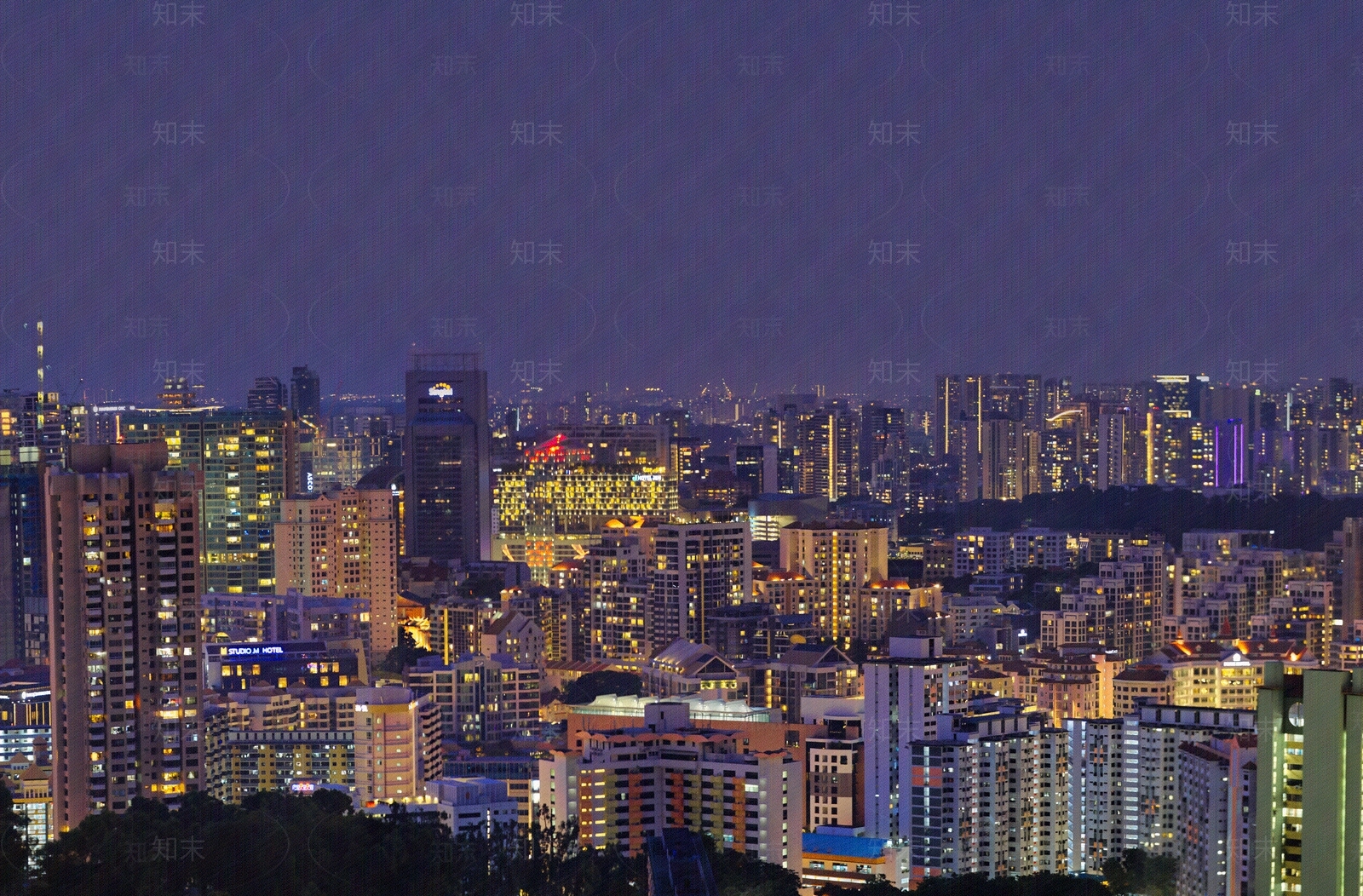 城市夜景图贴图下载【ID:593201455】