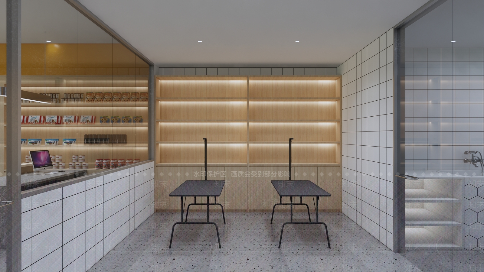 现代宠物店SU模型下载【ID:393213230】