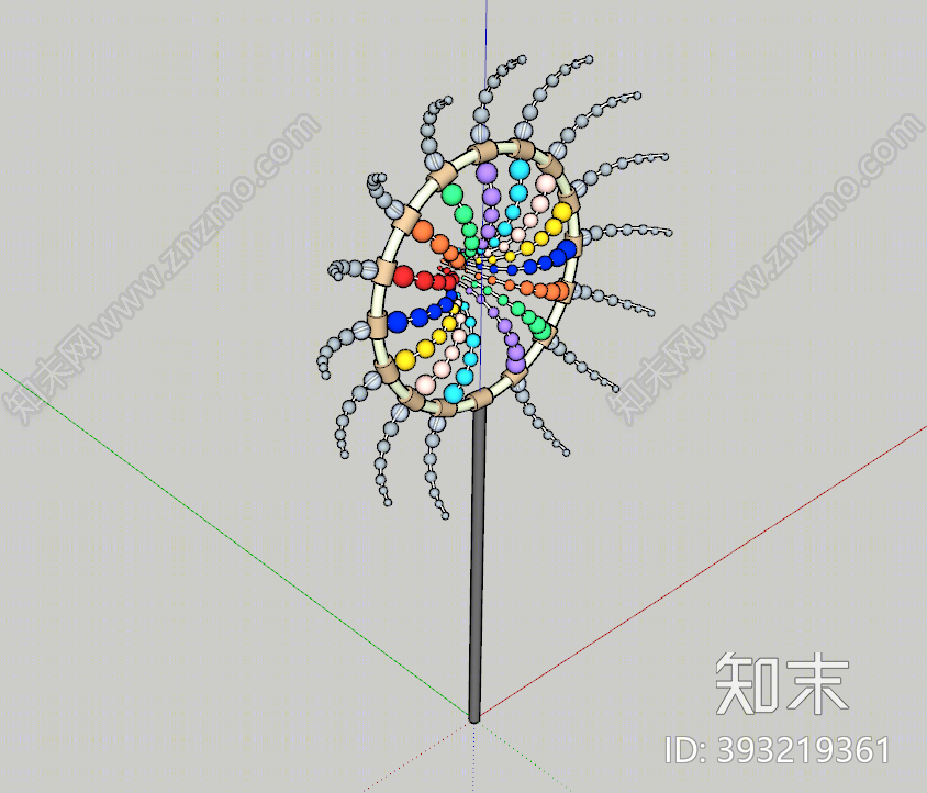 现代风车SU模型下载【ID:393219361】