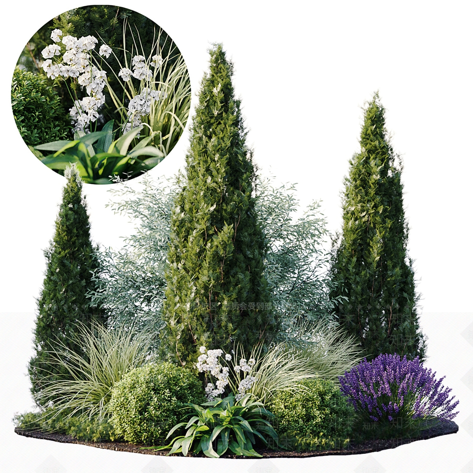 现代花坛花钵3D模型下载【ID:393227516】