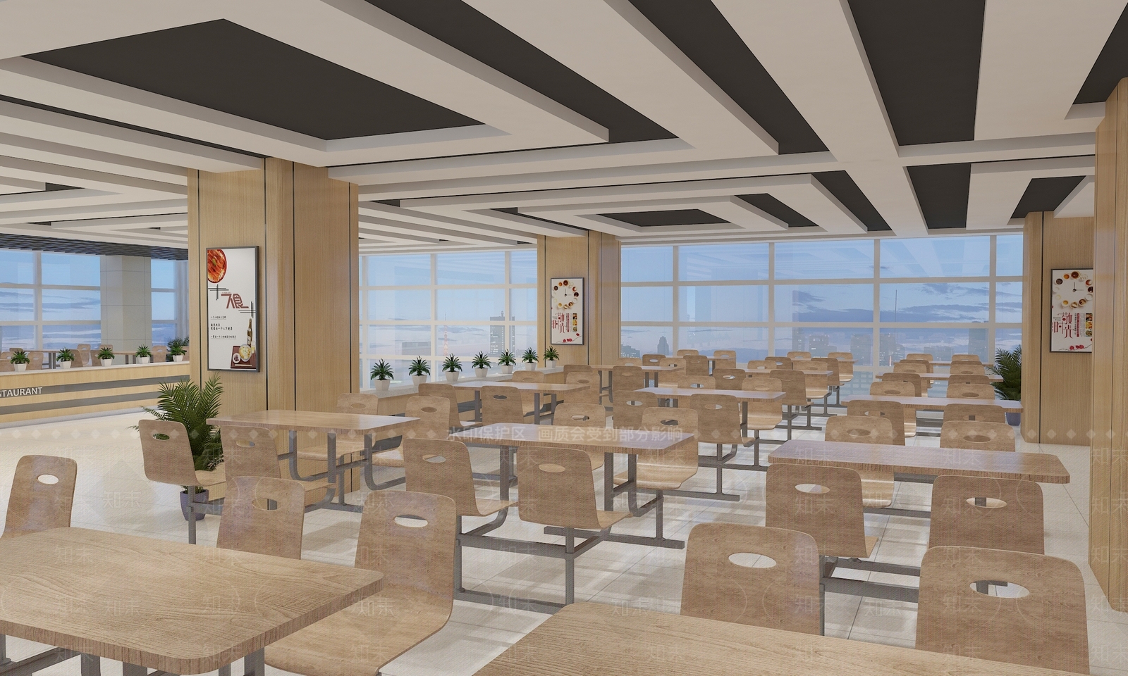 新中式食堂3D模型下载【ID:793230730】