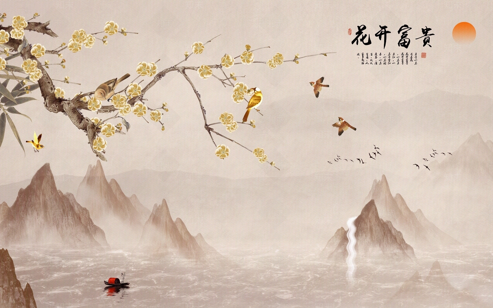 壁画高清贴图材质