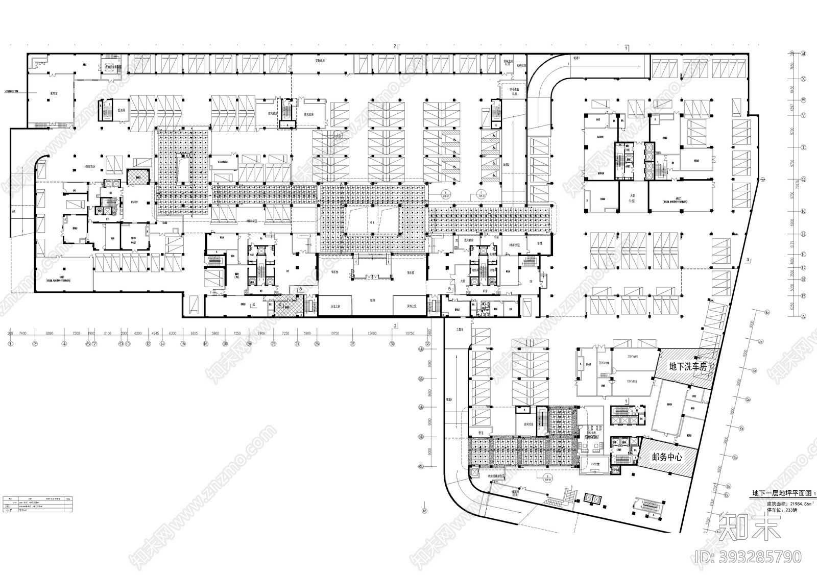 地下车库施工图下载【ID:393285790】