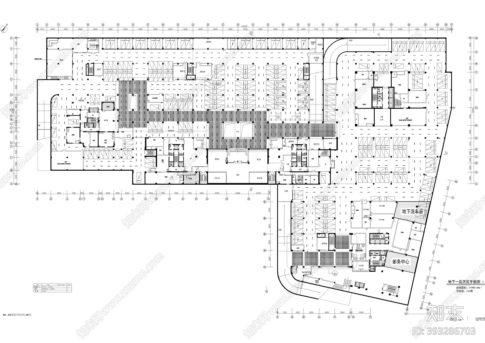 车库cad施工图下载【ID:393286703】