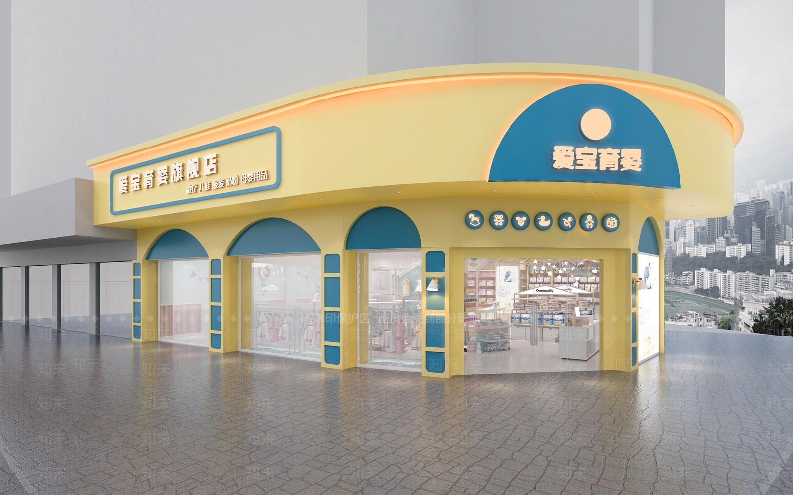 现代母婴店3D模型下载【ID:393290434】