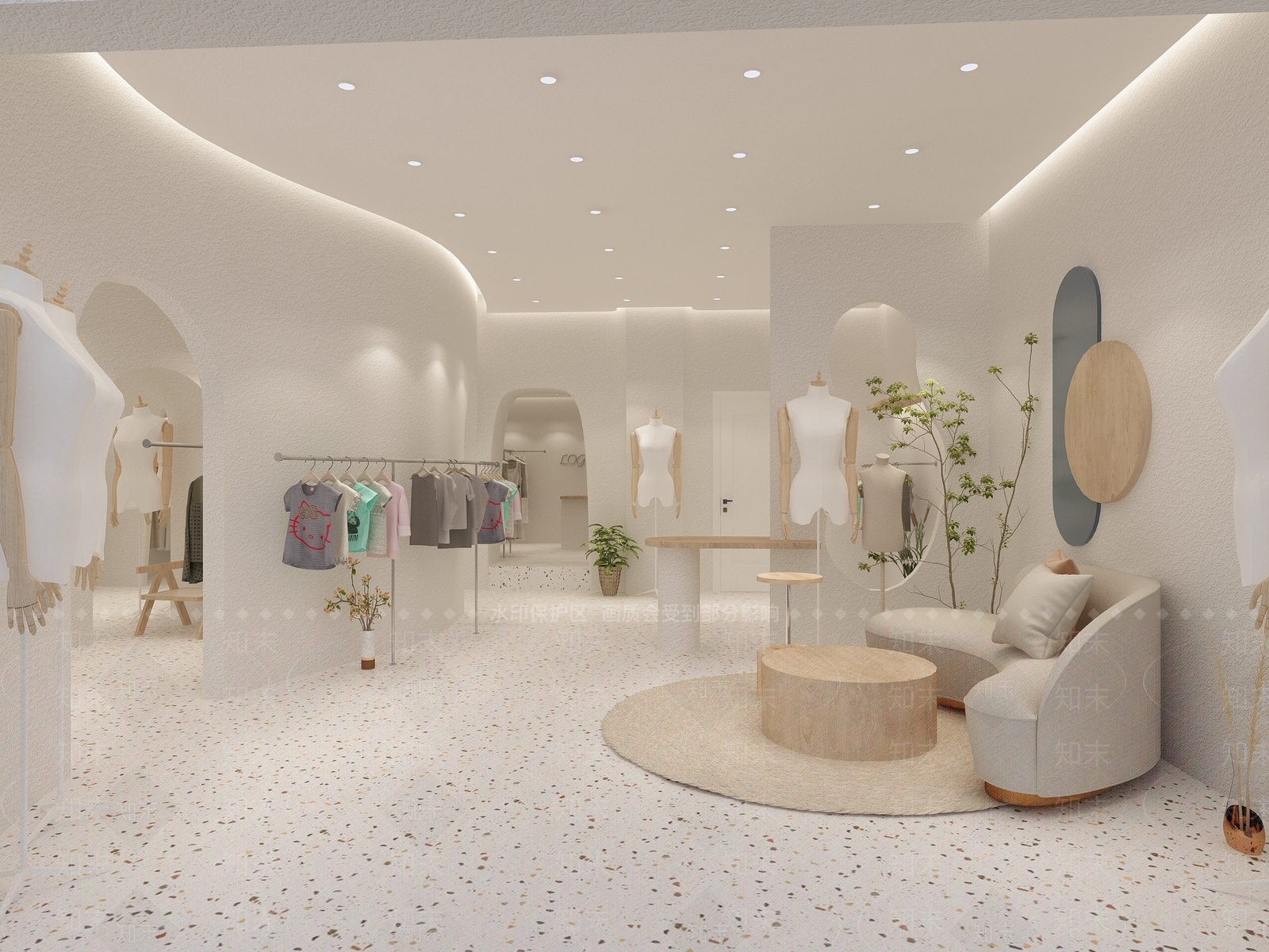 北欧服装店3D模型下载【ID:393302254】