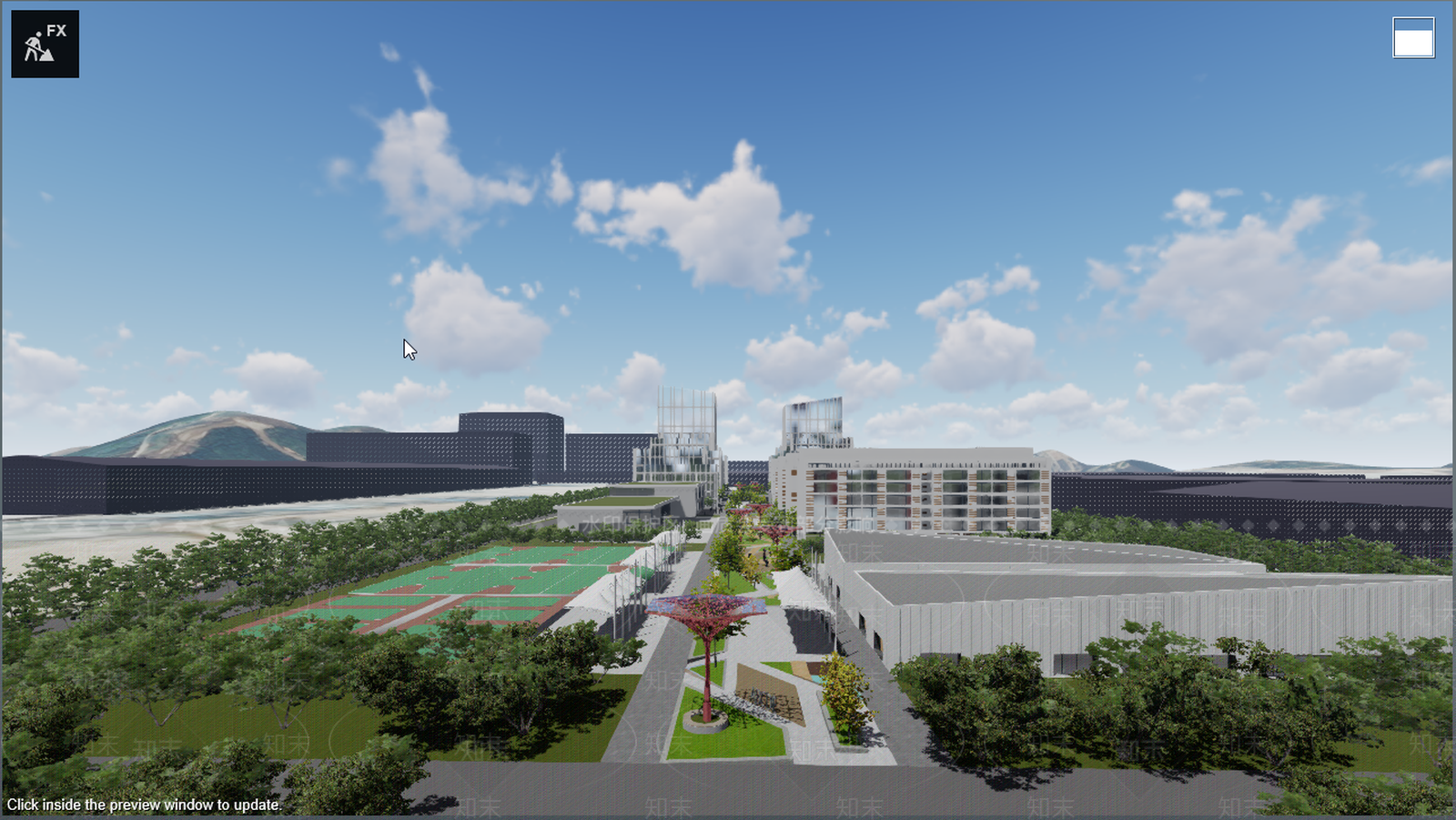 现代工业厂房SU模型下载【ID:893319046】