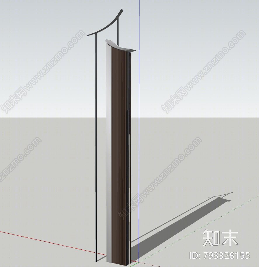 中式指示牌SU模型下载【ID:793328155】