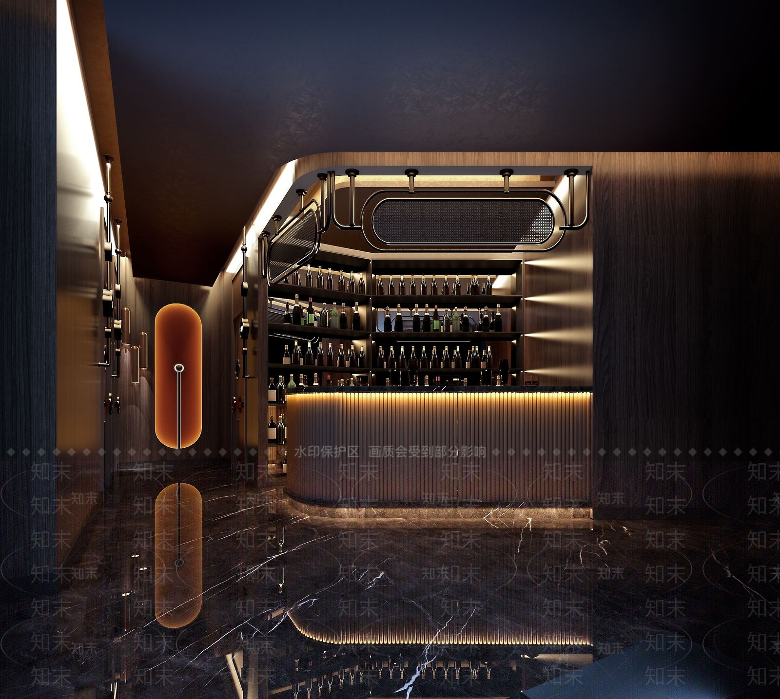 现代酒吧3D模型下载【ID:793343108】