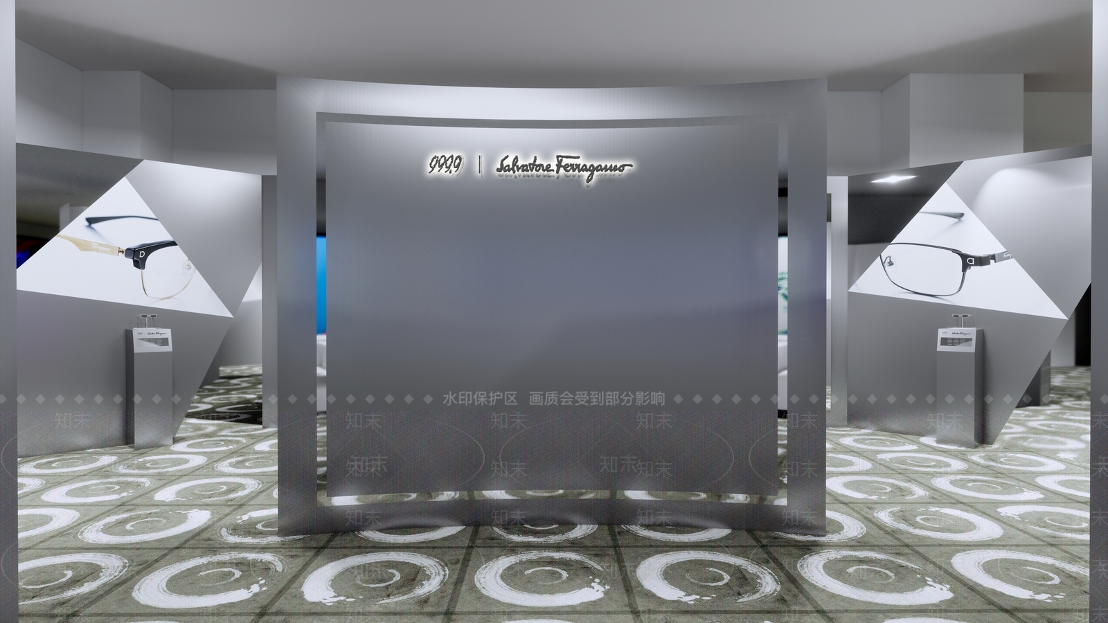 现代展厅SU模型下载【ID:293848996】
