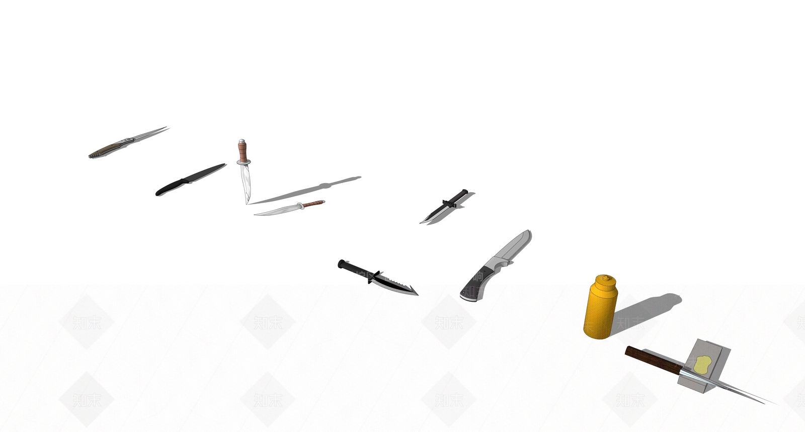 现代刀具SU模型下载【ID:793372252】