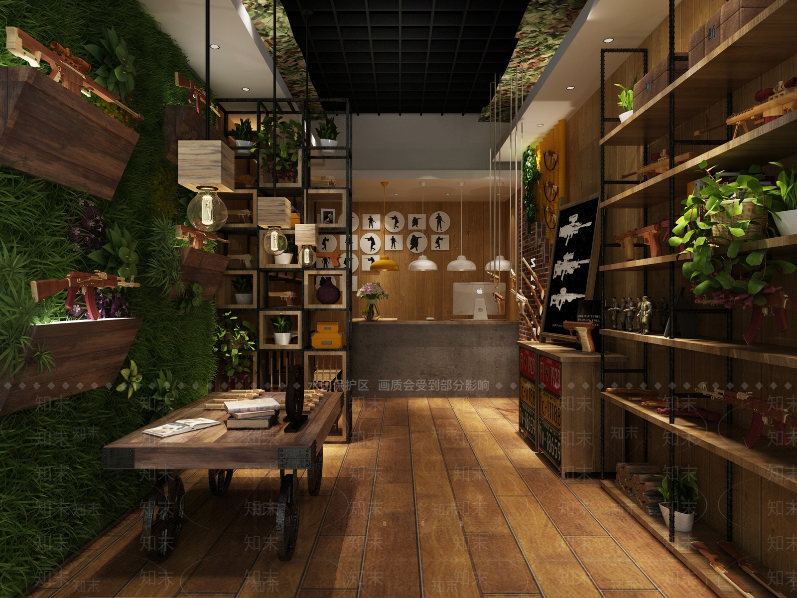 工业风模型体验店3D模型下载【ID:693385976】