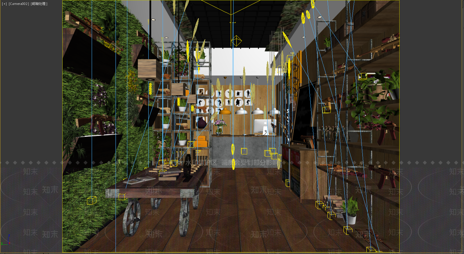 工业风模型体验店3D模型下载【ID:693385976】