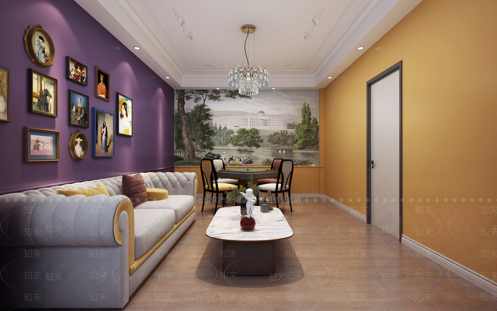 现代客餐厅3D模型下载【ID:1221999864】