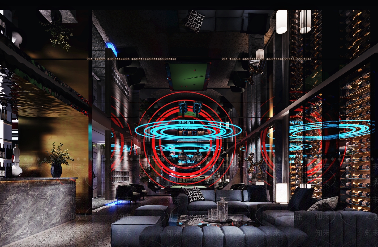 现代酒吧3D模型下载【ID:493394434】