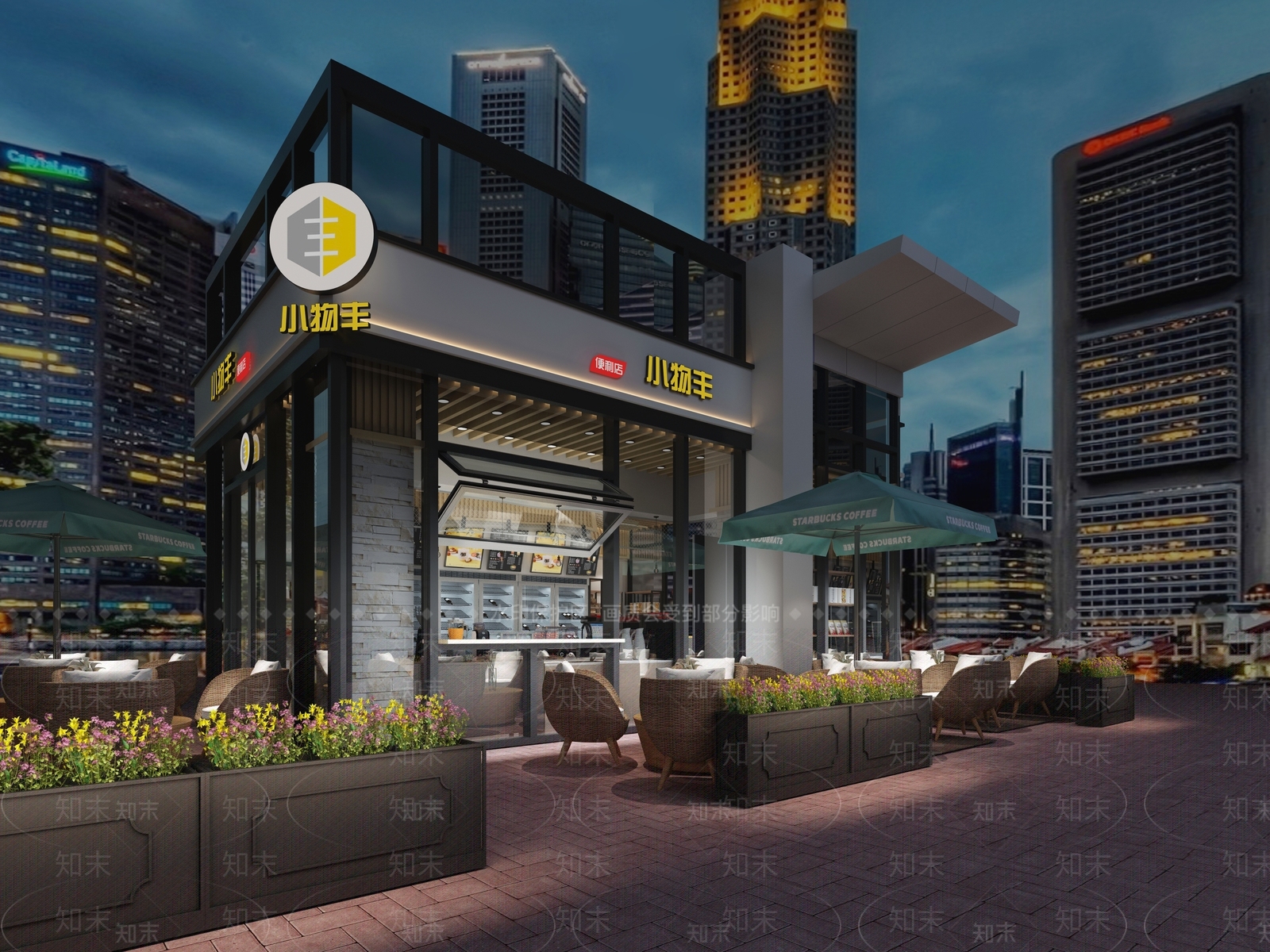 现代超市3D模型下载【ID:593409336】