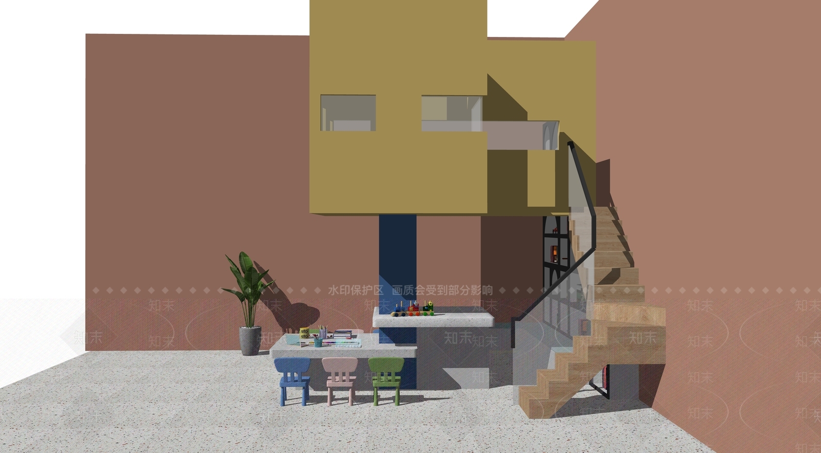 现代娱乐空间SU模型下载【ID:593428497】