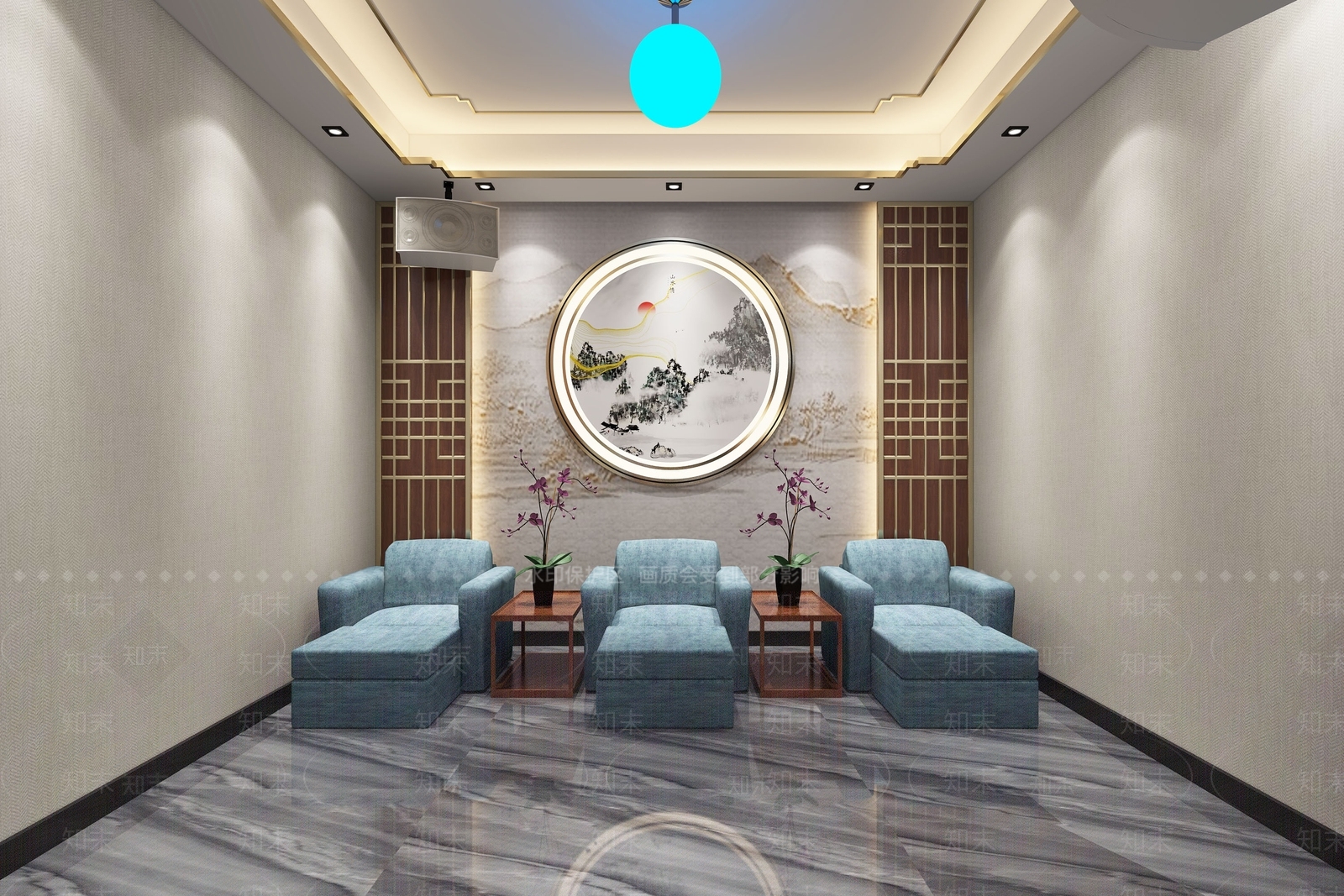 新中式足浴会所3D模型下载【ID:793462168】