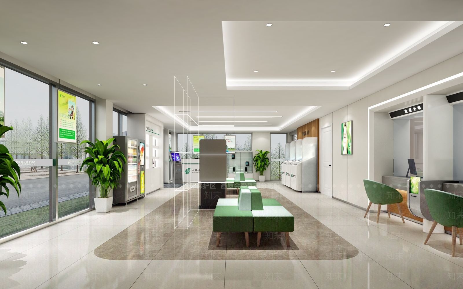 现代邮储银行3D模型下载【ID:293469819】