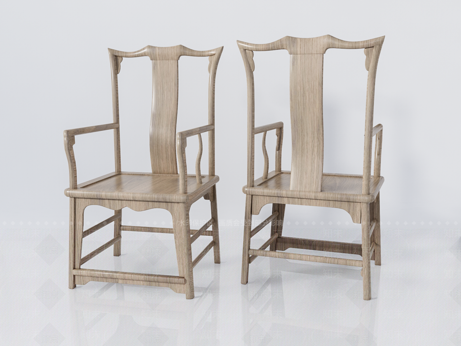 新中式圈椅SU模型下载【ID:993535433】