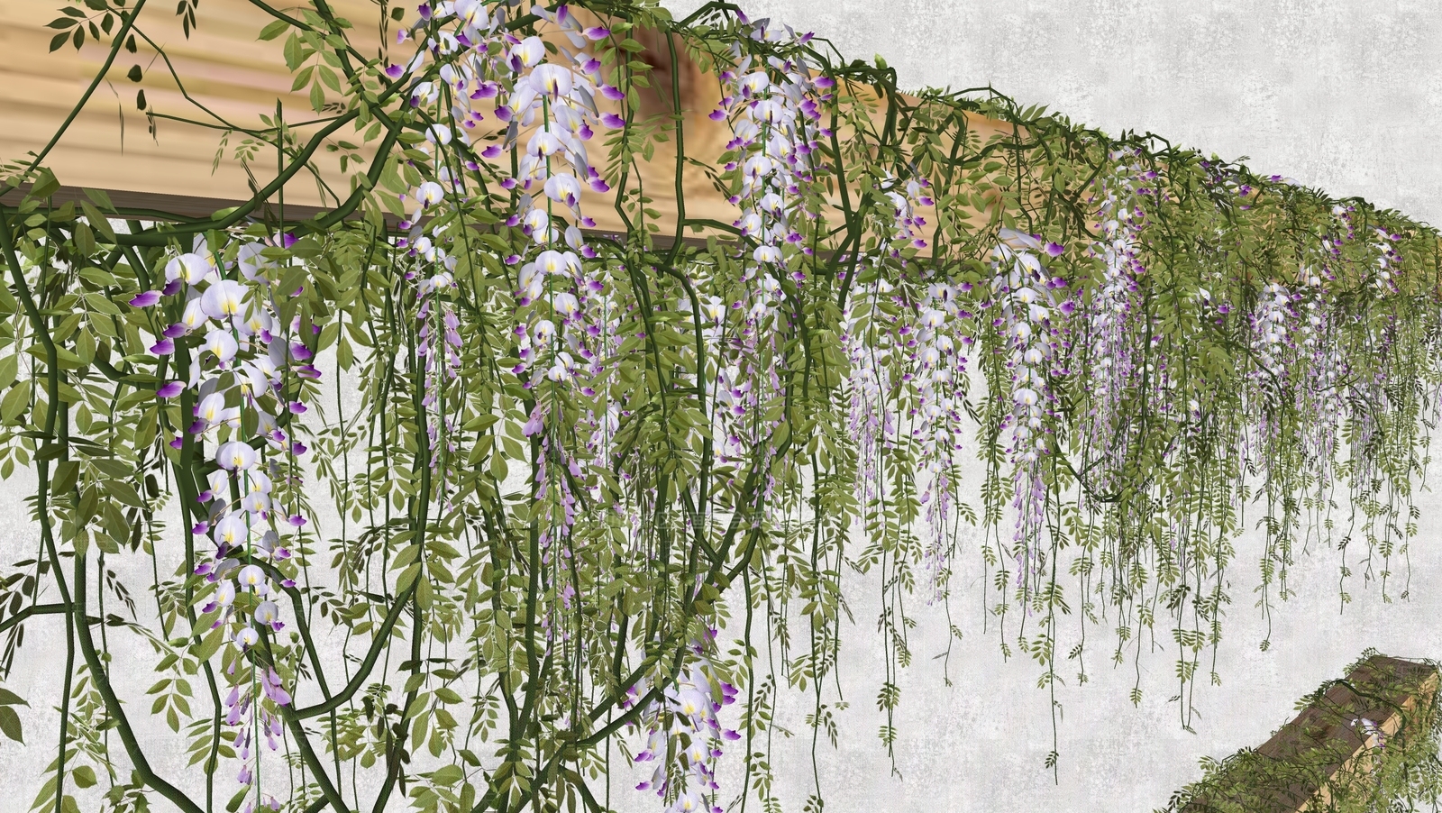 现代绿植墙SU模型下载【ID:193556598】