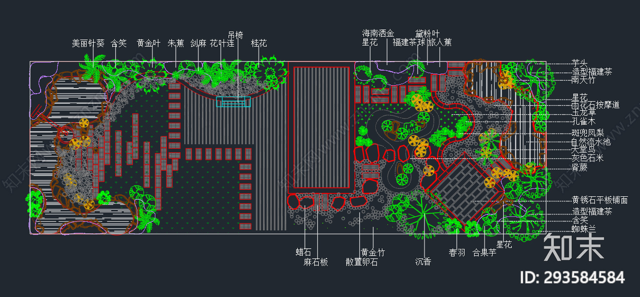 庭院景观施工图下载【ID:293584584】