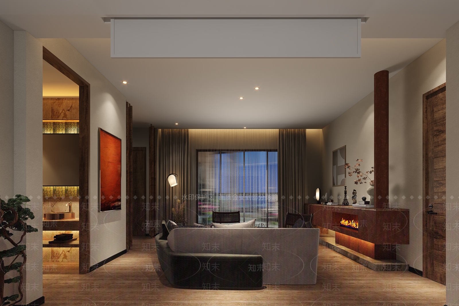 侘寂民宿3D模型下载【ID:993589657】