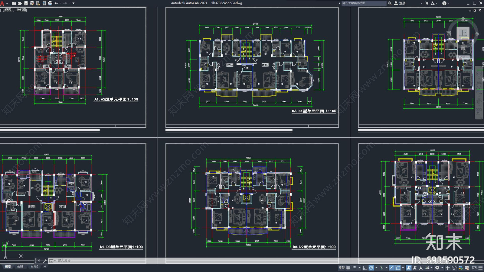 建筑室内施工图下载【ID:693590572】