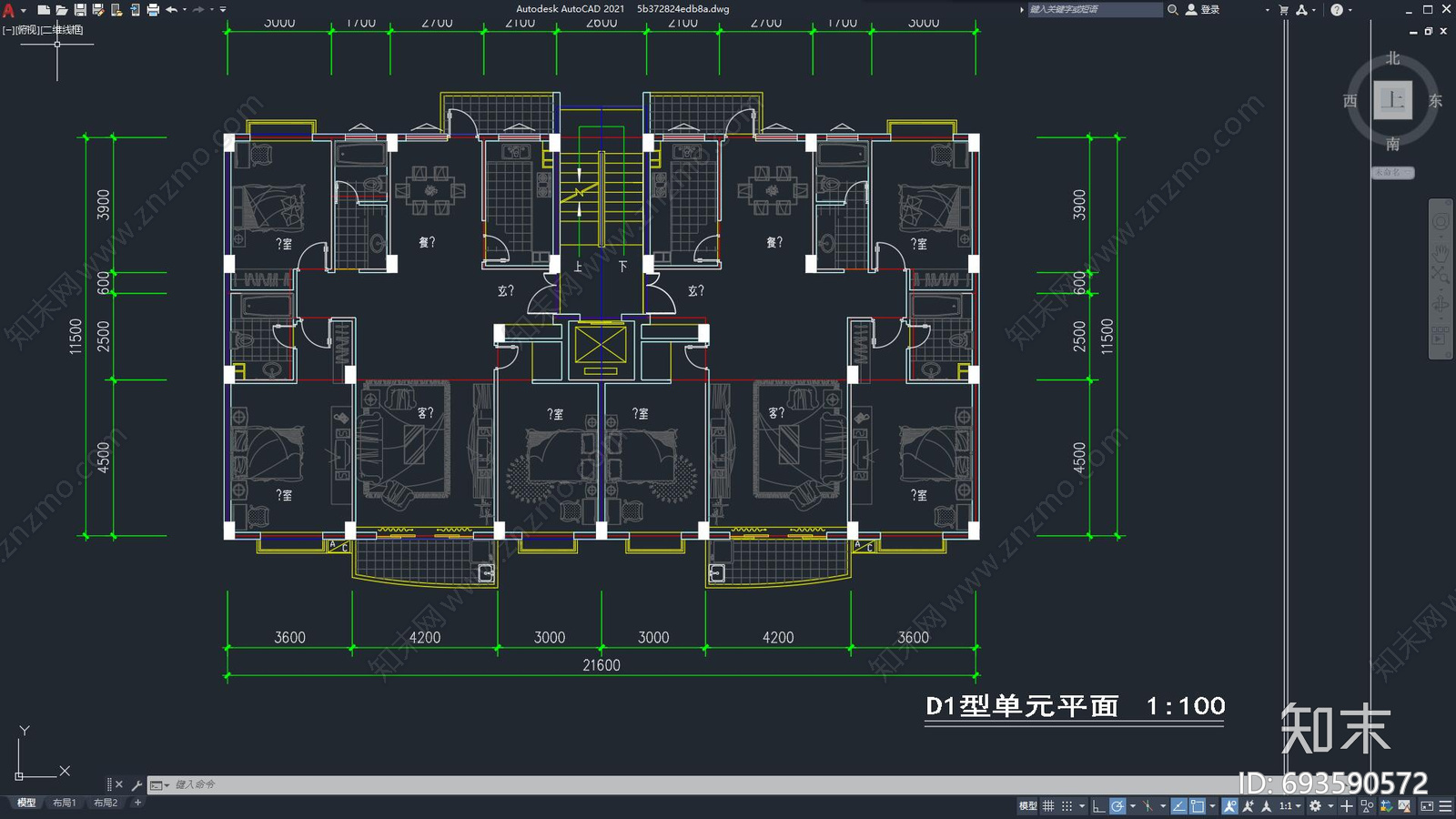 建筑室内施工图下载【ID:693590572】