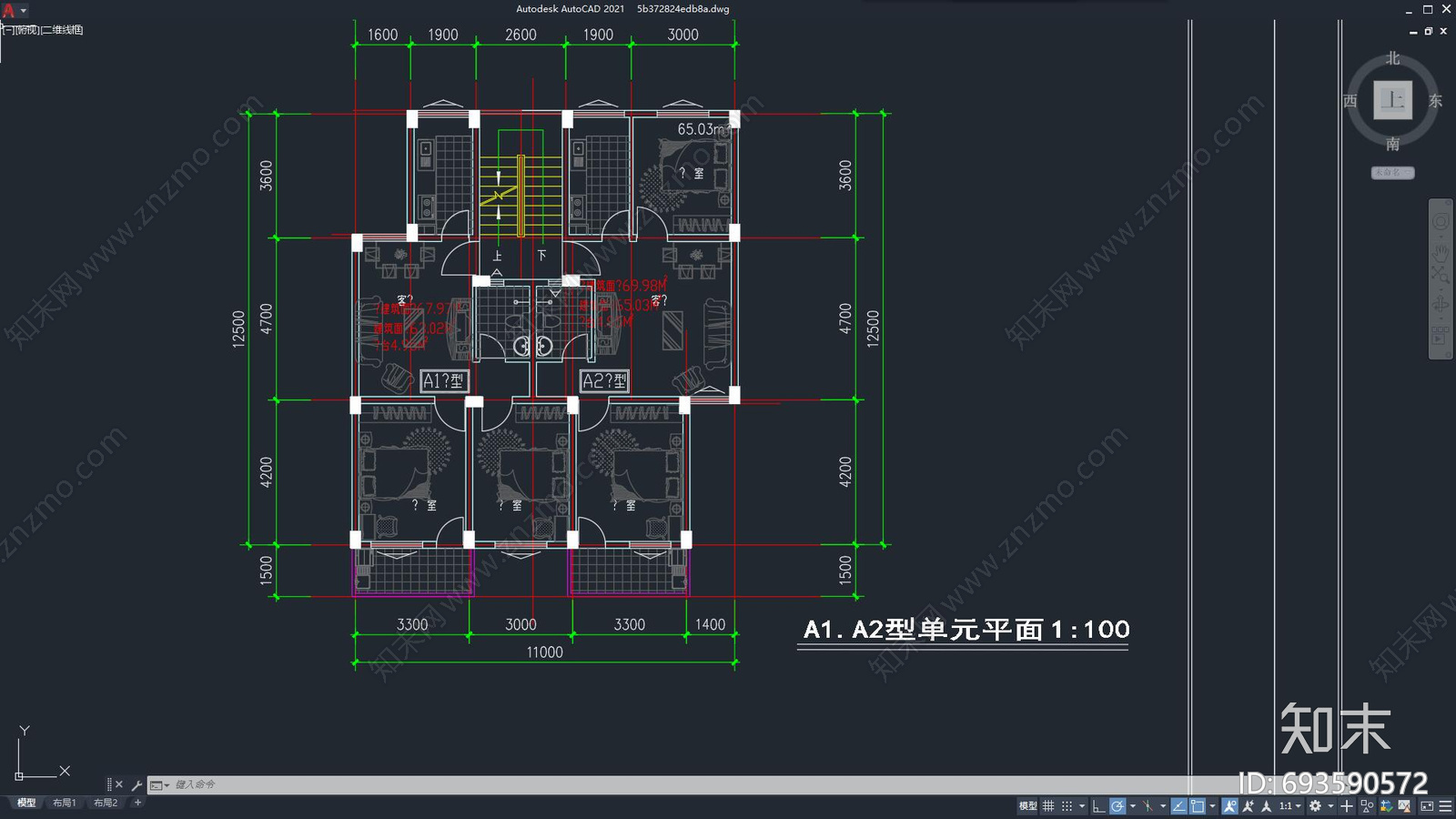 建筑室内施工图下载【ID:693590572】