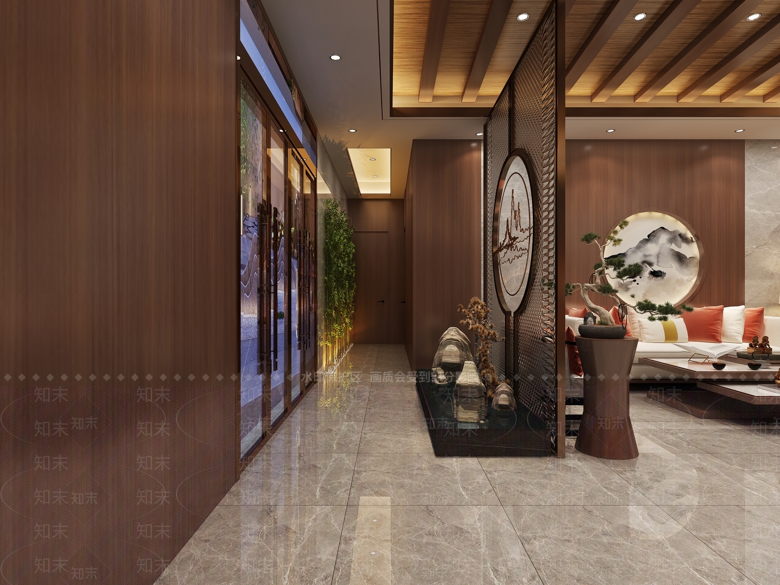 新中式足浴会所3D模型下载【ID:793593168】