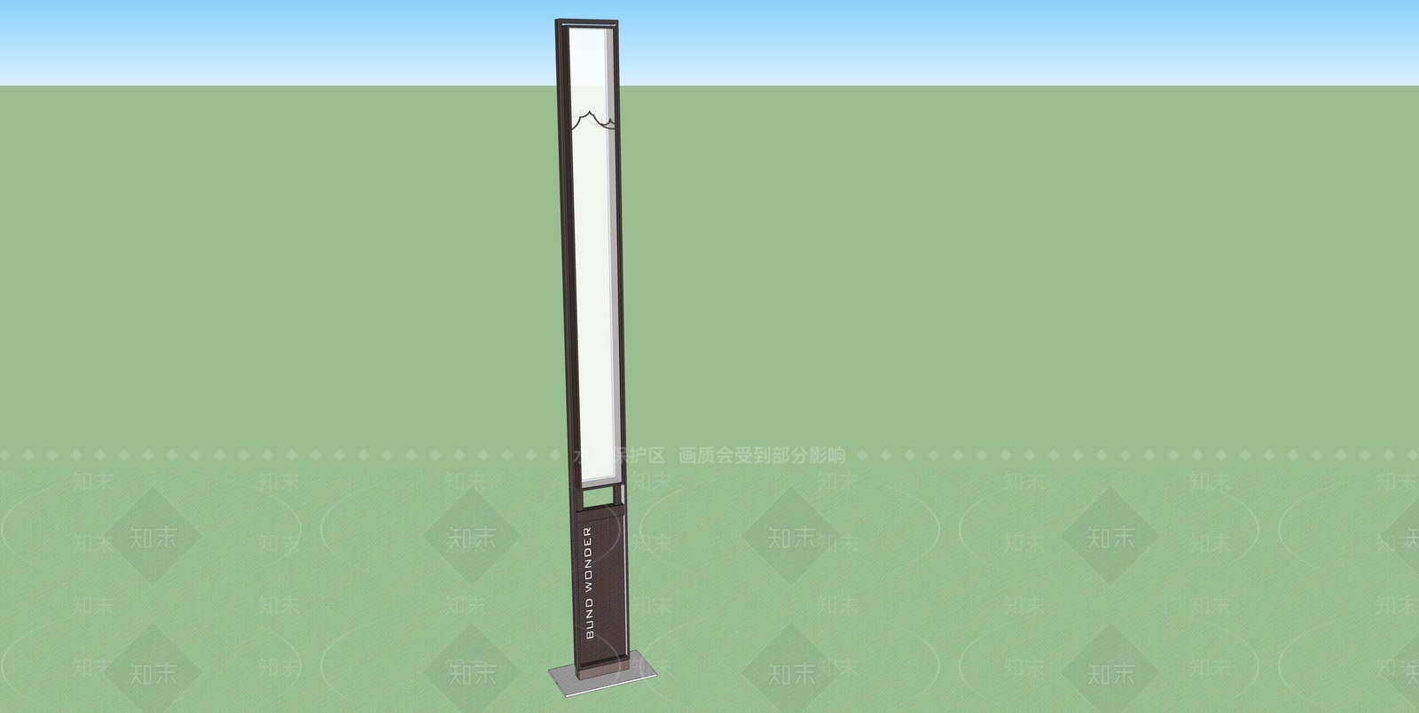 现代景观灯SU模型下载【ID:393613664】