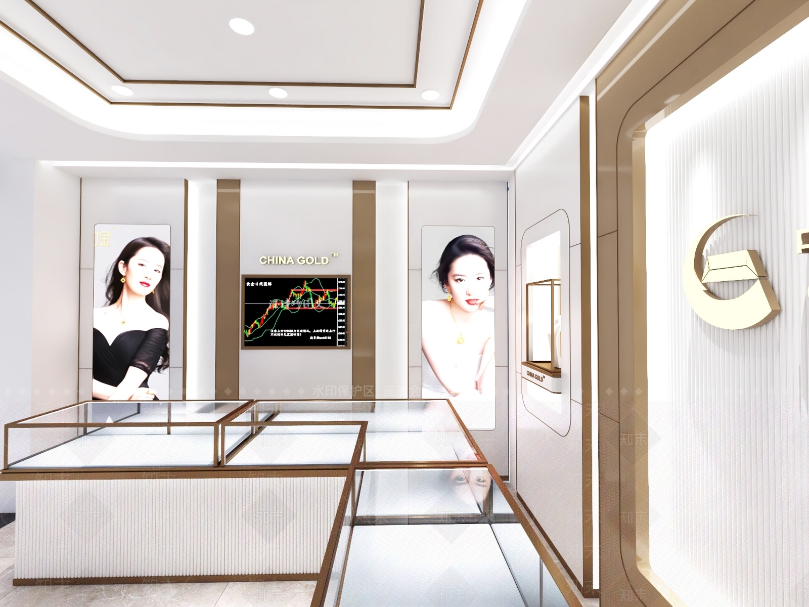 现代珠宝店SU模型下载【ID:193624431】